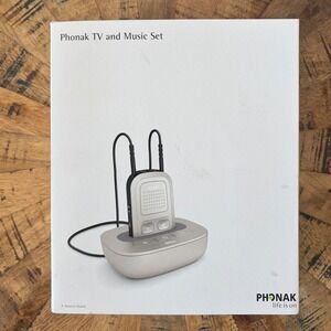 Phonak TV and Music Set Wireless Audio Streamer ComPilot II Hearing Aid Access